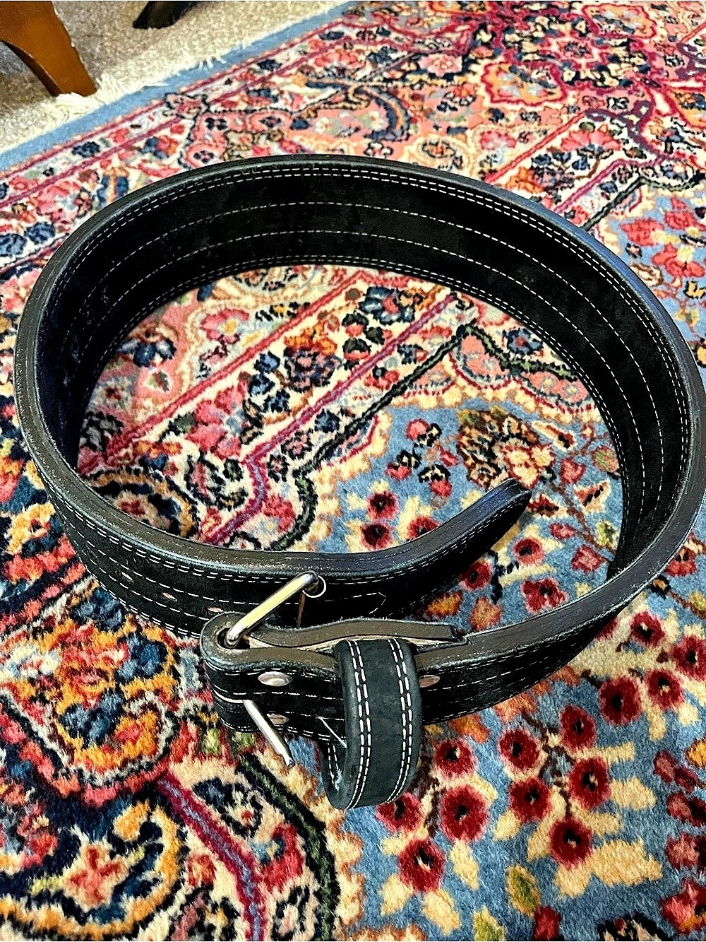 Inzer Black Leather lifting belt